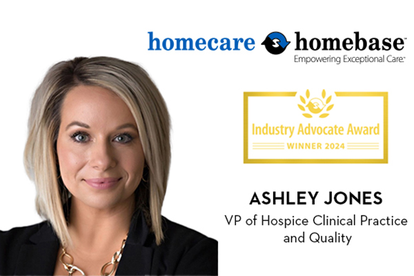 Headshot image of Ashley Jones, the VP of Hospice Clinical Practice and Quality, who was also honored with an Industry Advocate Award in 2024