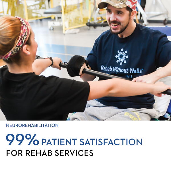 99% Patient Satisfaction for Rehab Services