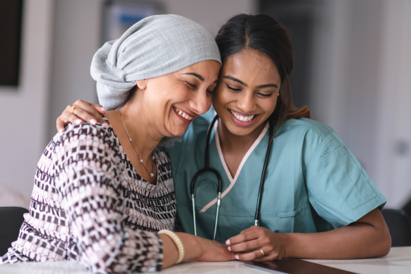 Nurse and Hospice Patient